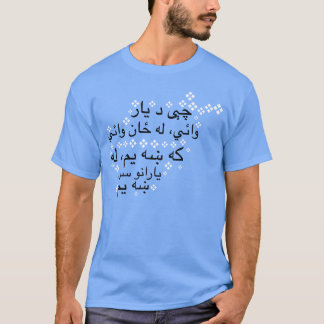 Camiseta pashto provverb amigosWO COLORSO CHANGE