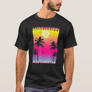 Camiseta Pass Christian Mississippi MS Summer Vintage Sunse