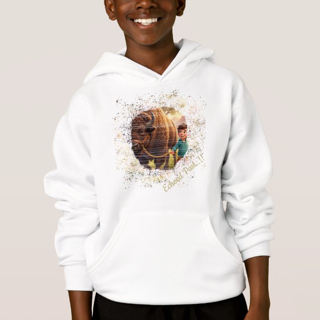 Camiseta Passado Ecoou Menino Caprichoso e Bisonte (Frente)