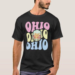 Camiseta Passado Retro Groovy Pastel Casa De Ohio State Eu 