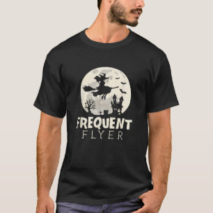 Camiseta Passageiro Freqüente de fantasia de bruxa de Hallo