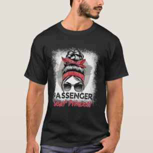 Camiseta Passageiros Assentos Princesa Bonita Mensagem Bun