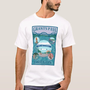 Camiseta Passagem das concessões, poster de viagens de