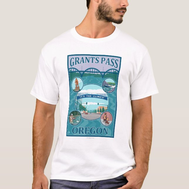 Camiseta Passagem das concessões, poster de viagens de (Frente)