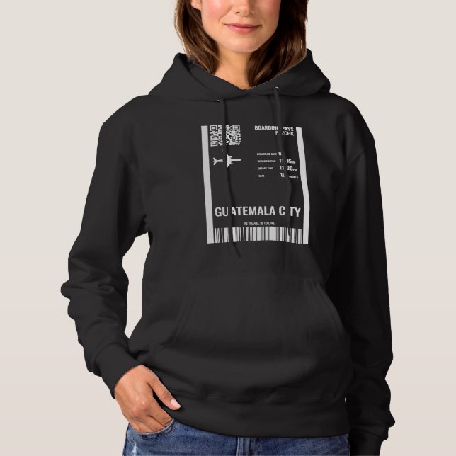 Camiseta Passagem de Embarque Cidade da Guatemala Bilhete d (Frente)