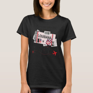Camiseta Passagem de embarque em Louisiana Girl