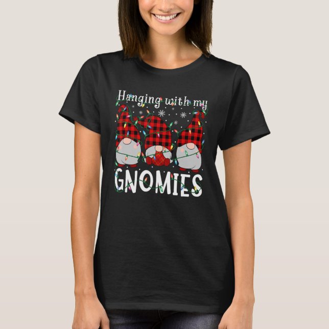 Camiseta Passando Com Meu Fantasma Gnomos Fofo (Frente)