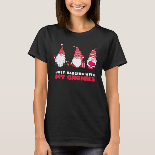 Camiseta Passando o Natal com Meus Gnominho de Natal (Frente)