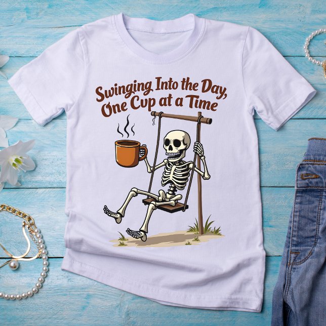 Camiseta Passando para o dia... Uma taça de cada vez (Criador carregado)