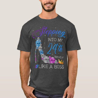 Camiseta Passando Para O Meu 24º Aniversário Como Um Chefe