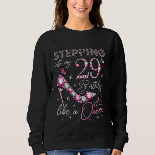 Camiseta Passando para o meu 29º aniversário como um Queen
