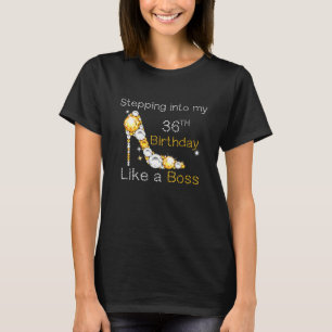 Camiseta Passando Para O Meu 36º Aniversário Como Um Chefe