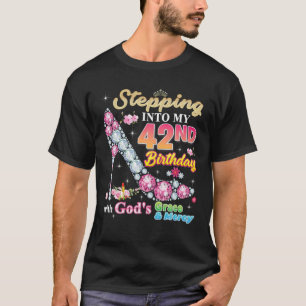 Camiseta Passando para o meu 42º aniversário com a graça de