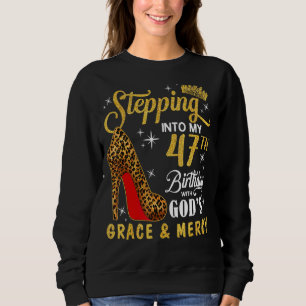 Camiseta Passando para o meu 47º aniversário com a Graça e