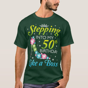 Camiseta Passando Para O Meu 50º Aniversário Como Um Chefe 