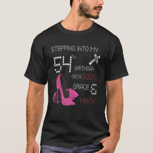 Camiseta Passando Para O Meu 54º Aniversário Com Deuses Gra