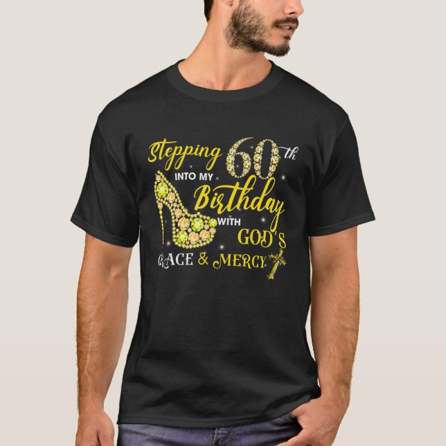 Camiseta Passando para o meu 60º aniversário com a graça de (Frente)