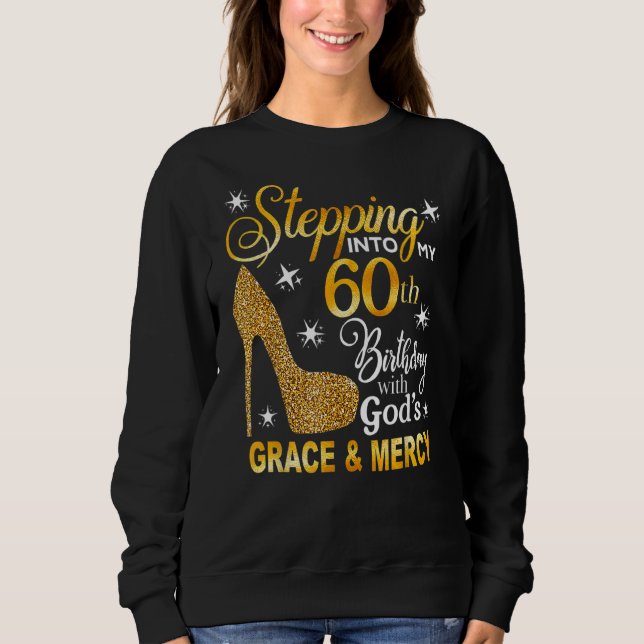 Camiseta Passando Para O Meu 60º Aniversário Com Deus S Gra (Frente)