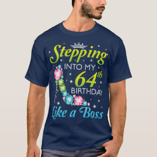 Camiseta Passando Para O Meu 64º Aniversário Como Um Chefe