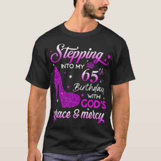 Camiseta Passando Para O Meu 65º aniversário com Deuses Gra