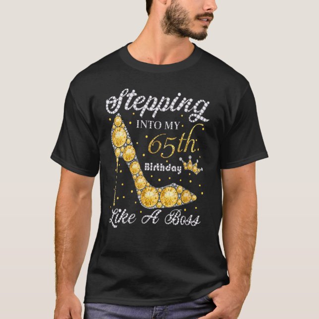 Camiseta Passando Para O Meu 65º Aniversário Como Um Bday C (Frente)