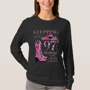 Camiseta Passando Para O Meu 97º Aniversário Com Minhas Bot