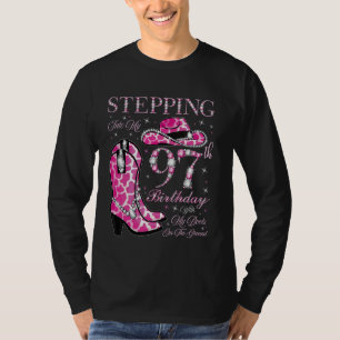 Camiseta Passando Para O Meu 97º Aniversário Com Minhas Bot