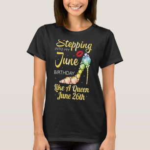 Camiseta Passando Para O Meu Aniversário De Junho Como Uma