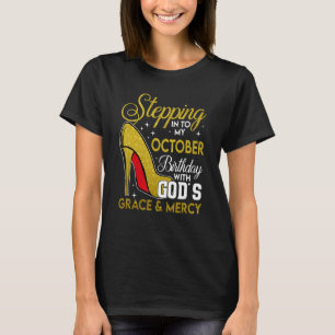 Camiseta Passando para o meu aniversário de outubro com a g