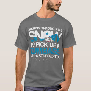 Camiseta Passando Pela Neve, paramédico, Médico