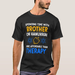 Camiseta Passando Tempo Com Irmão Em Hanukkah Judeu