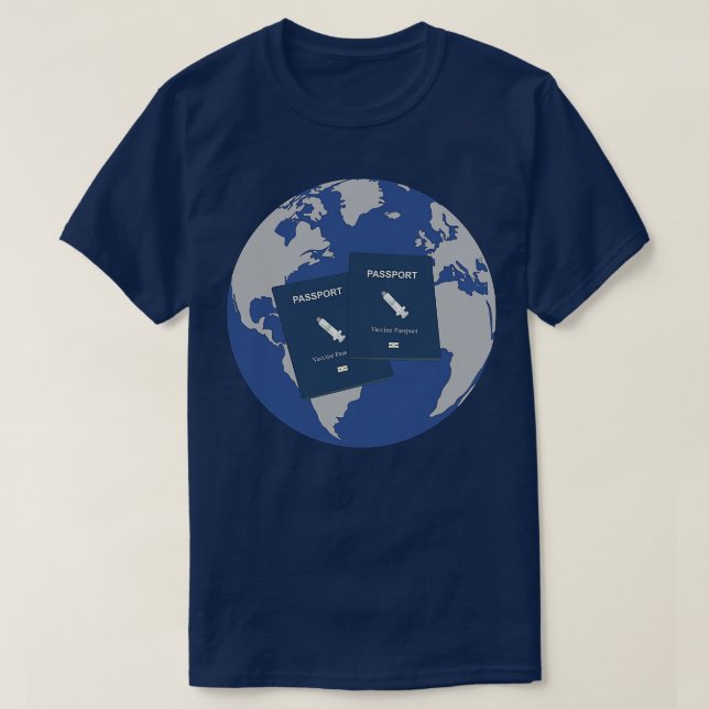 Camiseta Passaporte de Vacina (Frente do Design)