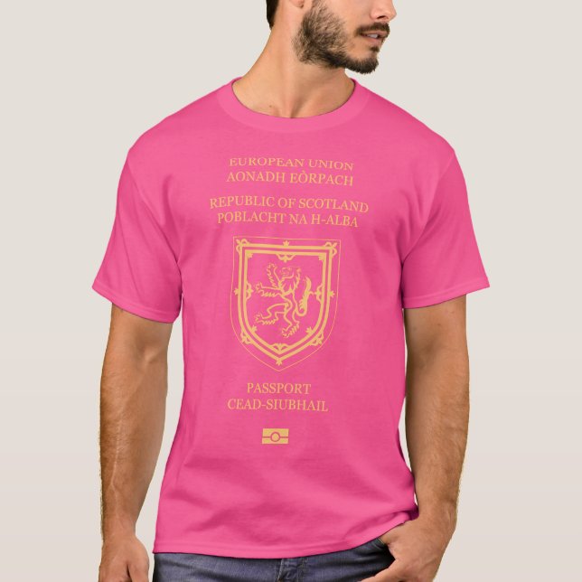 Camiseta Passaporte Escócia (Frente)