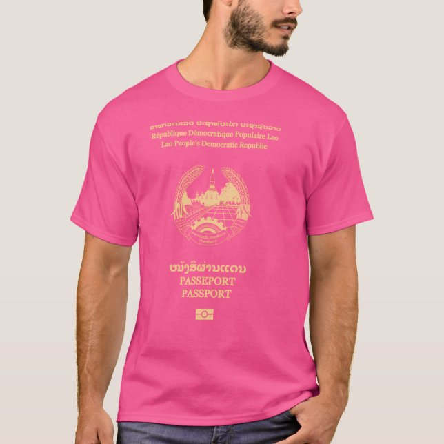 Camiseta Passaporte Lao (Frente)
