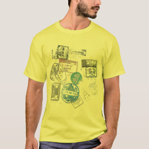 Camiseta Passaporte legal país de entrada visto viagem desi