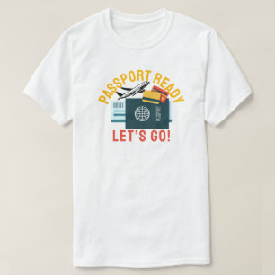 Camiseta Passaporte Pronto, Vamos Lá!