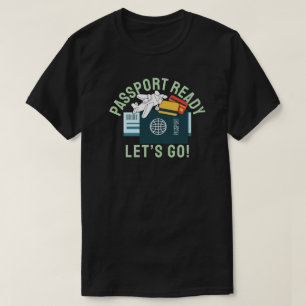 Camiseta Passaporte Pronto, Vamos Lá!