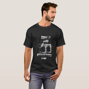 Camiseta Passar À Diversão Pré-Histórica - Esqueleto Mamuto