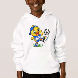 Camiseta Passarinho de Desenho Animado Fofo Jogando Futebol