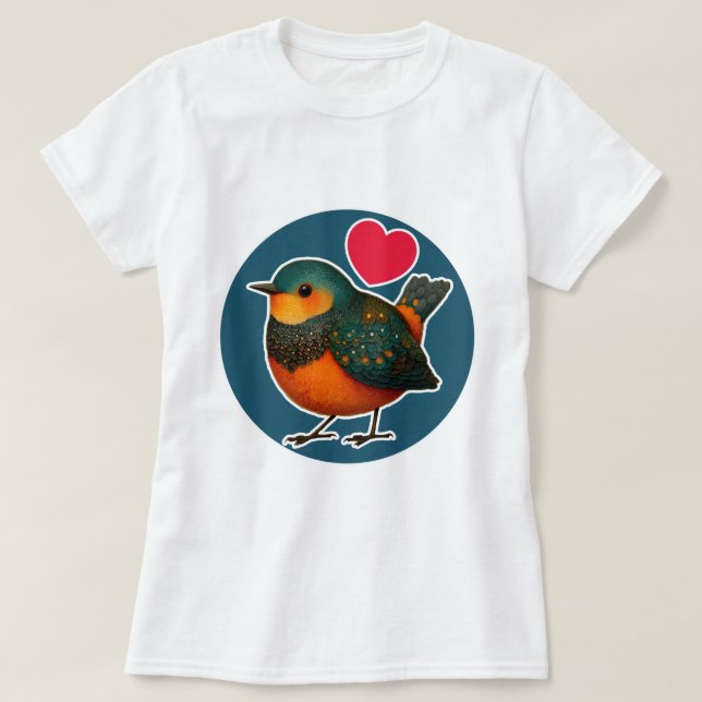 Camiseta Passarinho Fofo (Frente do Design)