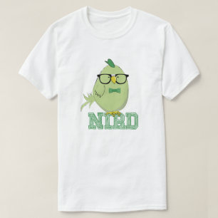 Camiseta Passarinho Geek Verde Fofo