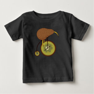 Camiseta Passarinho Kiwi Andando de Bicicleta