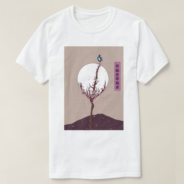 Camiseta Passarinho Matutino que Acorda Cedo (Frente do Design)