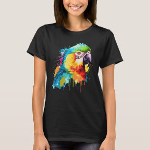 Camiseta Pássaro 1 Colorido Vermelho-Vidro
