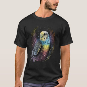 Camiseta Pássaro 2 do periquito Bugerigar do Espaço Orçamen