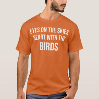 Camiseta Pássaro a observar pássaro a observar o pássaro pr