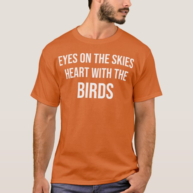 Camiseta Pássaro a observar pássaro a observar o pássaro pr (Frente)