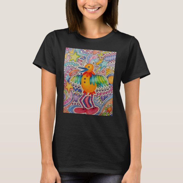 Camiseta Pássaro Amarelo Grande (Frente)