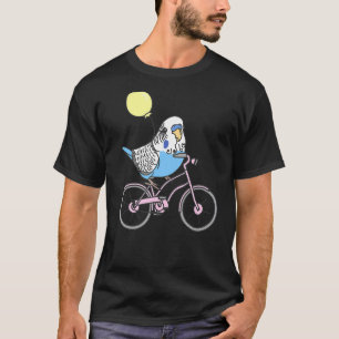 Camiseta Pássaro andando de bicicleta Proprietário do papag