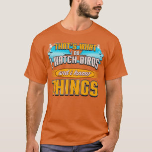 Camiseta pássaro assistindo pássaro assistindo presente